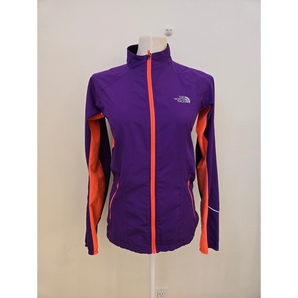 The North Face Purple Coral Running Jacket‎ Small Reflective Full Zip